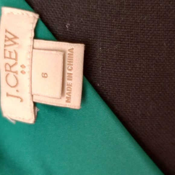 J.Crew Sz 6 Shift lined Dress Green - Picture 3 of 6